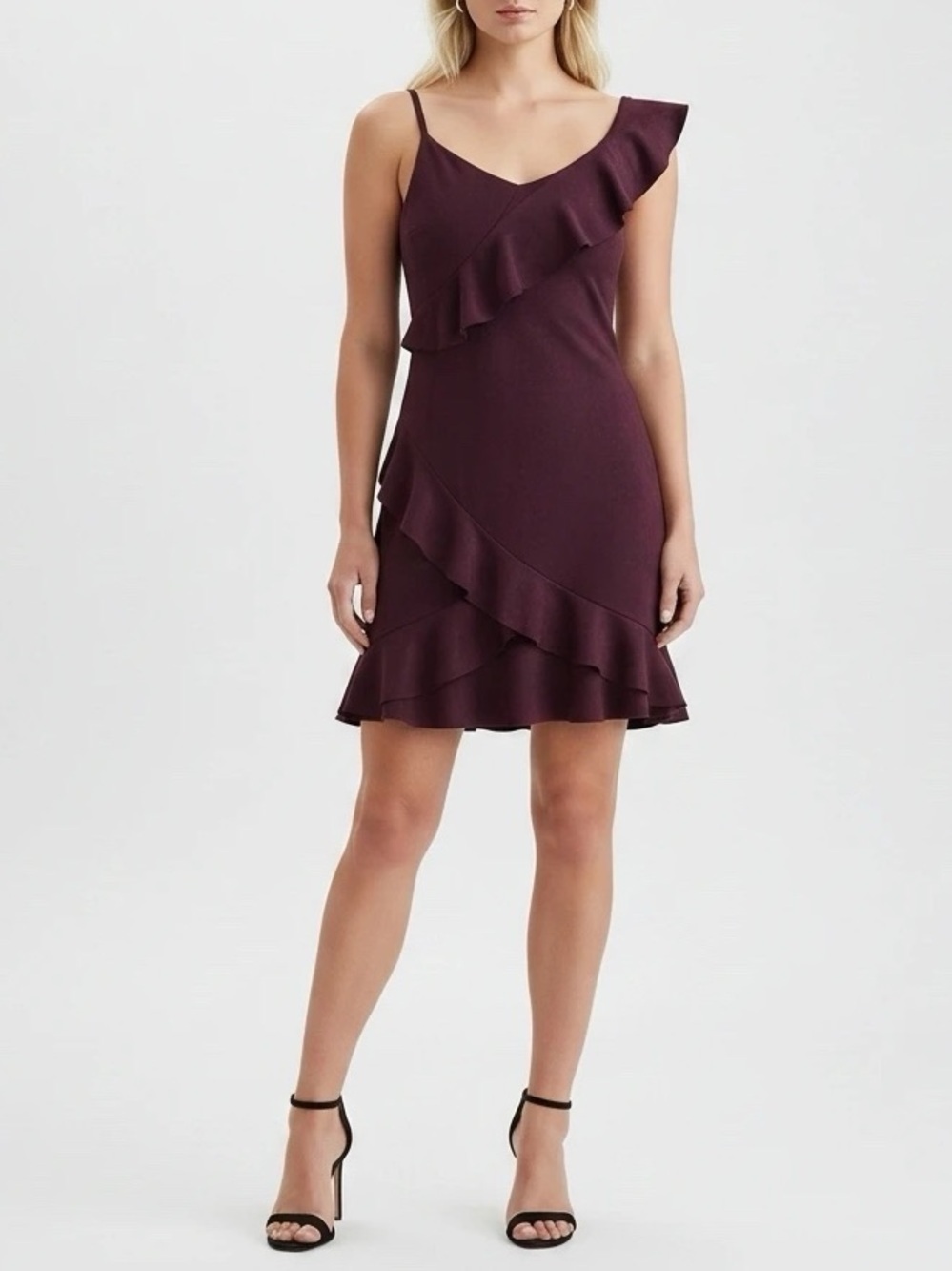 Luxe Apothetique Purple Ruffle Dress
